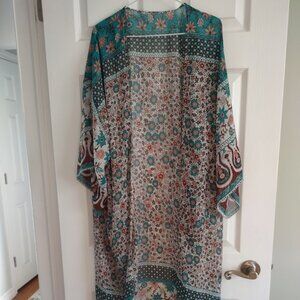 Long Kimono Style Cover up